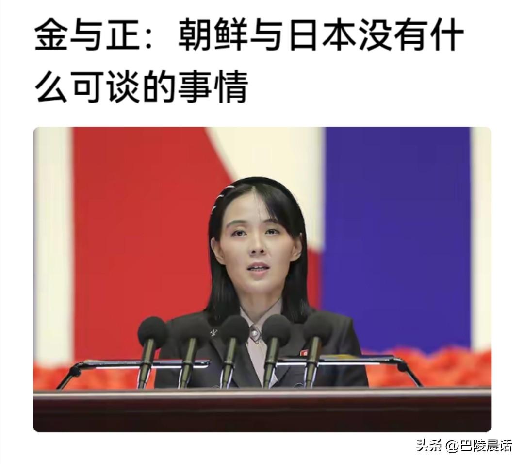 我很欣赏朝鲜总务部长金与正的这句话：“朝鲜与日本没有什么可谈的事情。”

金与正