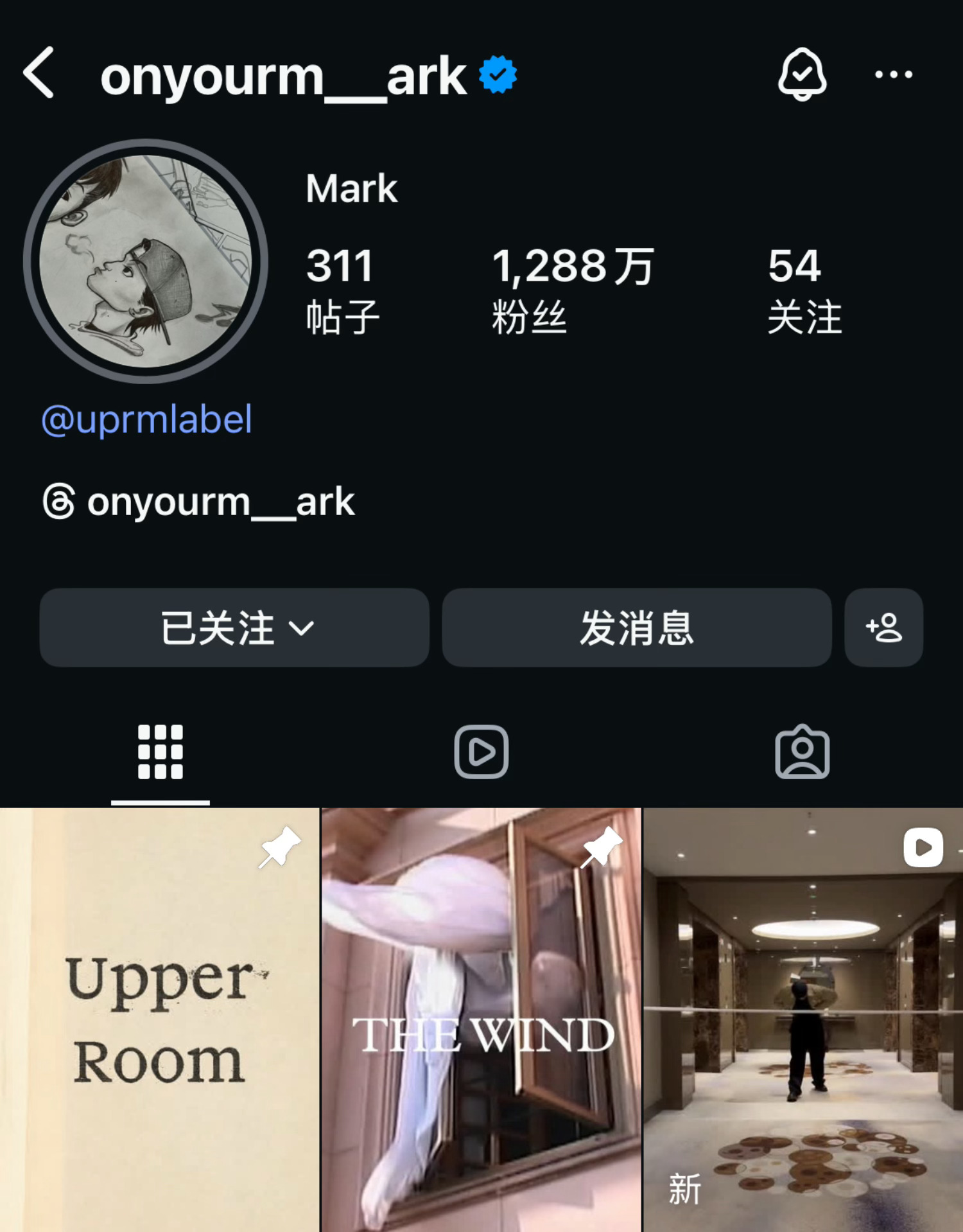 📌📌好像是onyourm__ark的第一次置顶 