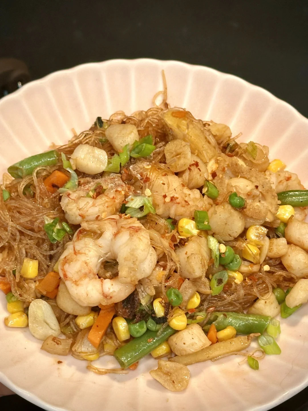 缺德舅扇贝红虾做沙茶粉丝煲🦐鲜味拉满😋