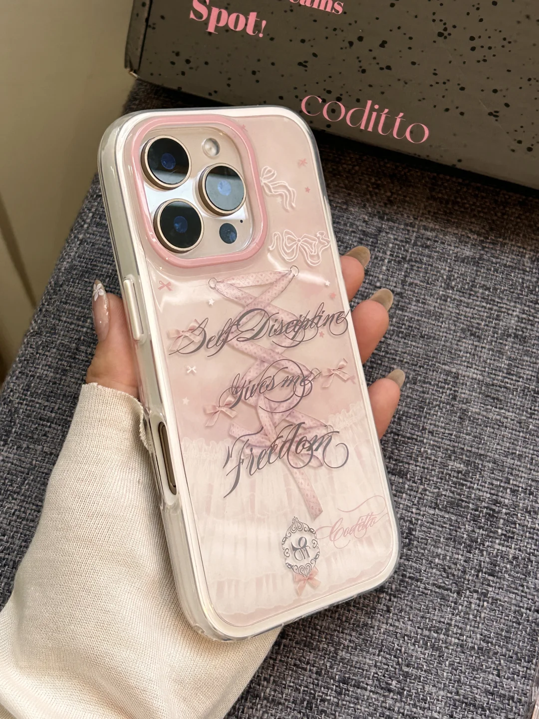 很喜欢的高颜值沙漠金imd二合一手机壳！！！