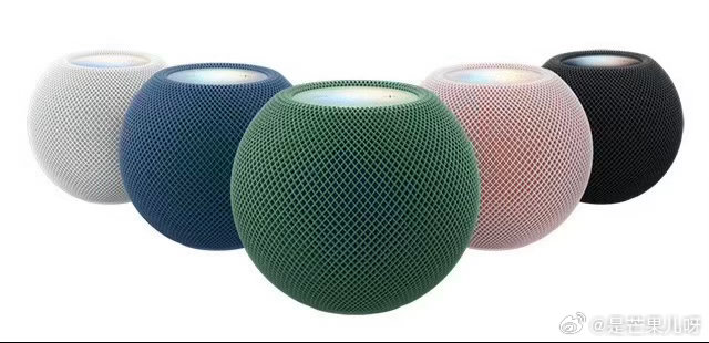 HomePod mini 2有五款配色：蓝色、午夜色、白色、黄色和橙色，搭载全频