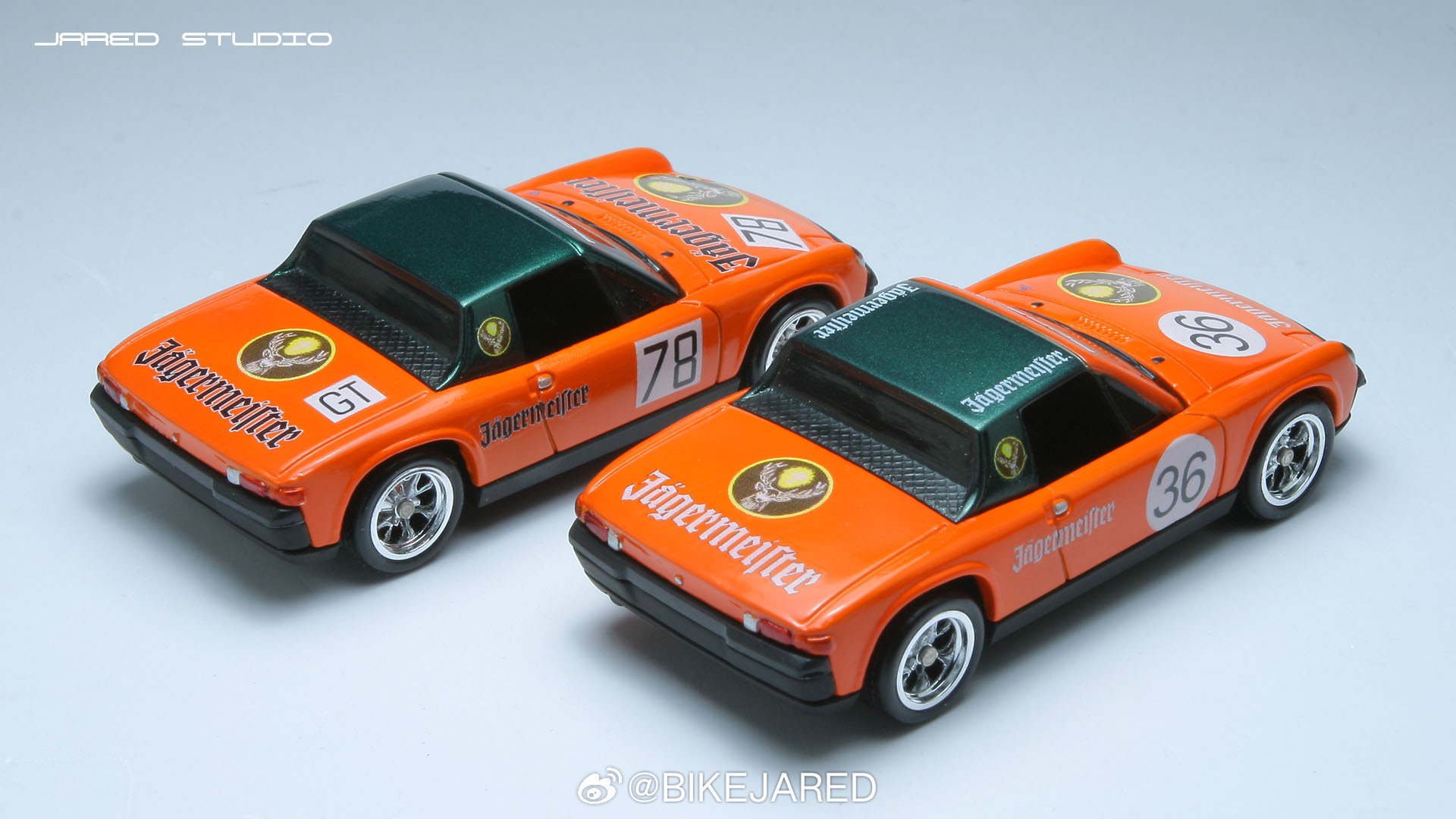 matchbox火柴盒保时捷小比例车模 重新发布一下，之前写错了。完工一对火柴盒