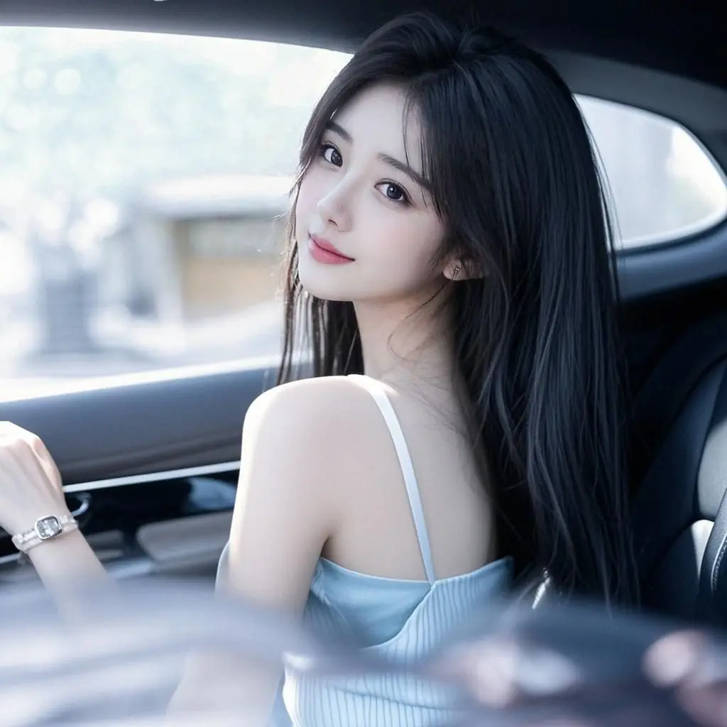 车内侧颜照 原来ai写真可以这么美  谁拍谁好看 美出高级感