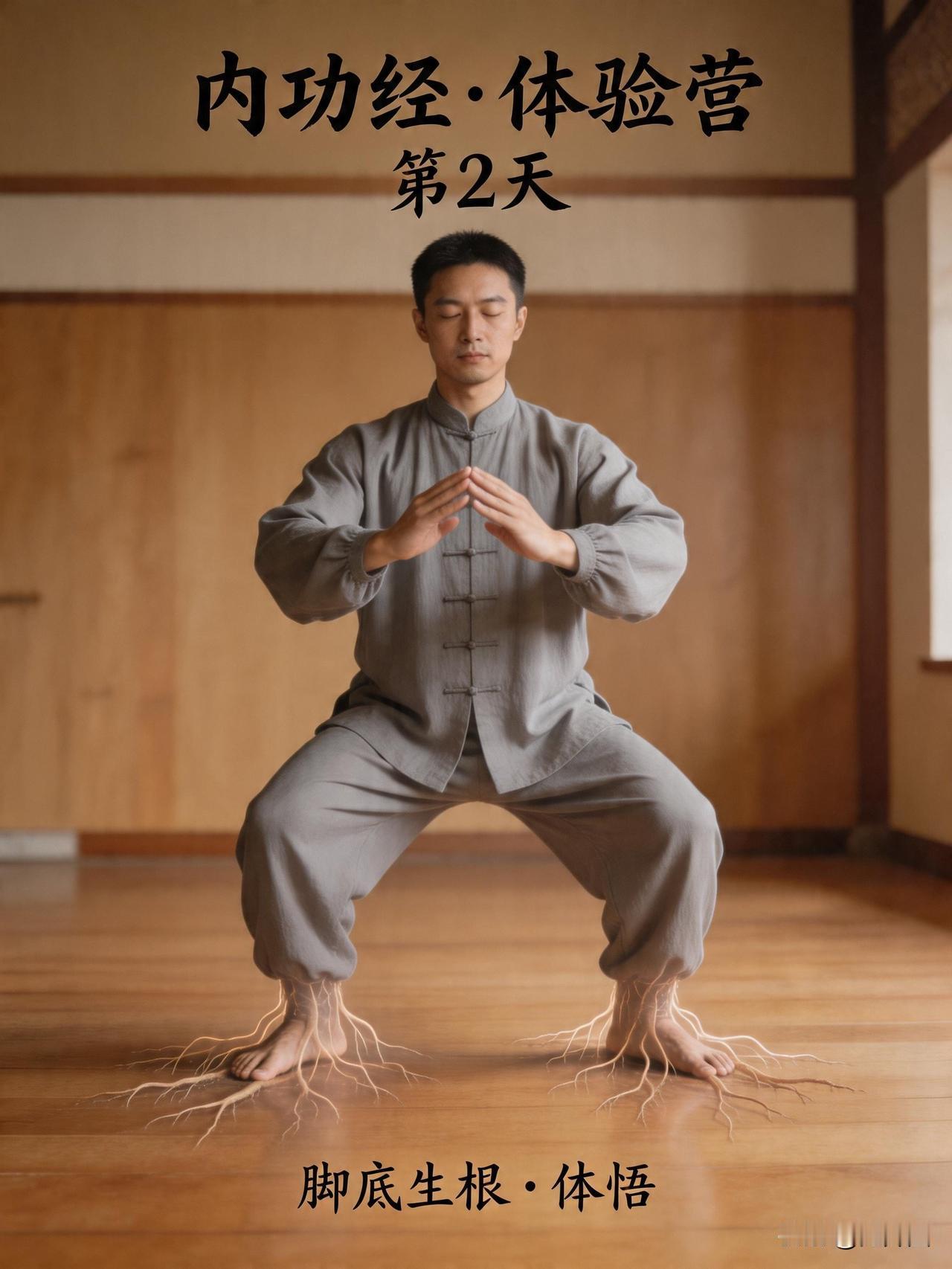 站桩能找出脚底生根之感？我的体悟可能会让许多苦苦站桩人痛哭！内功经·体验营第2天