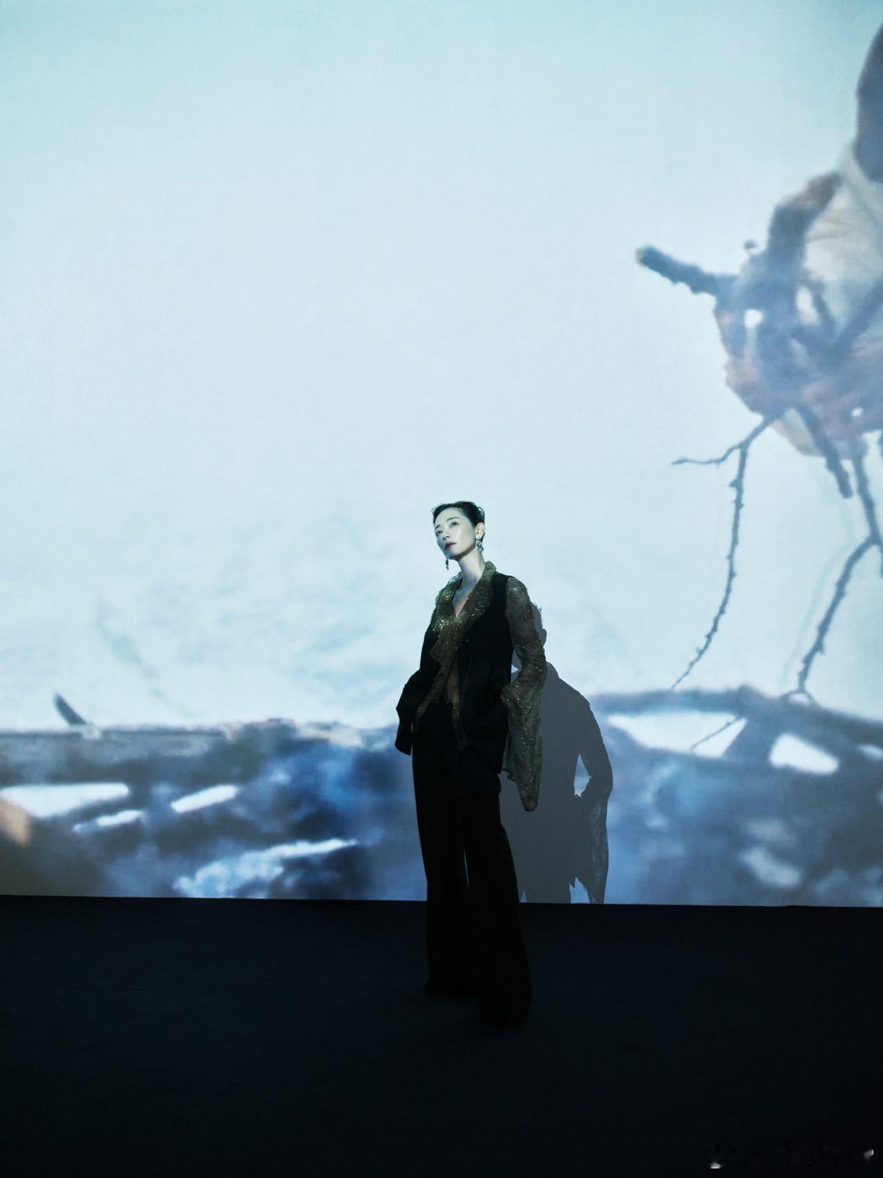 刘雅瑟深v开到腰了北京国际电影节 北京国际电影节开幕式，刘雅瑟黑白撞色礼服亮眼，