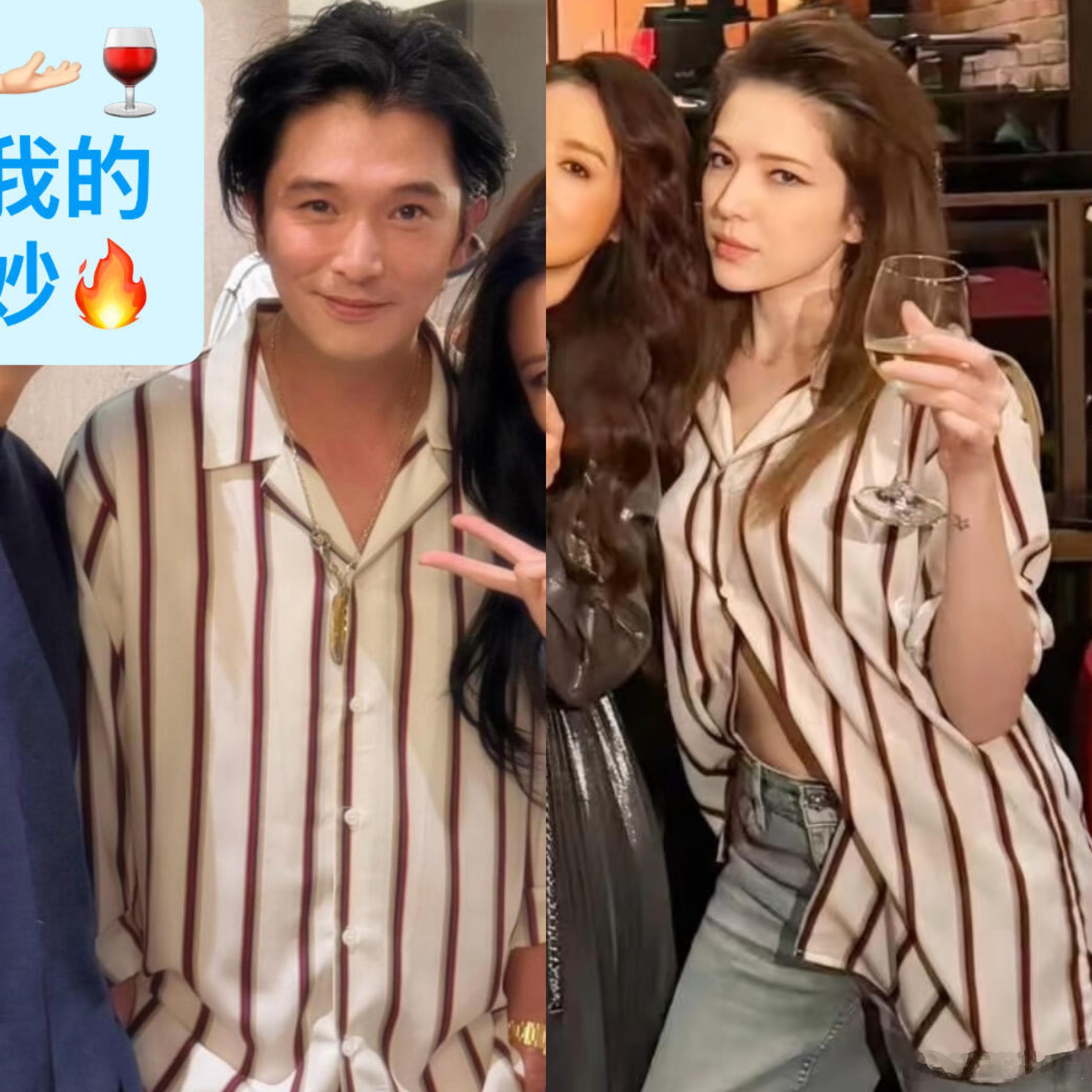 邱泽许玮甯穿同一件衬衫邱泽许玮甯共享衣橱 许玮甯好美 