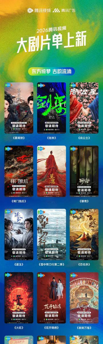 2026腾讯大剧片单来了，看有你喜欢的吗 ​​​