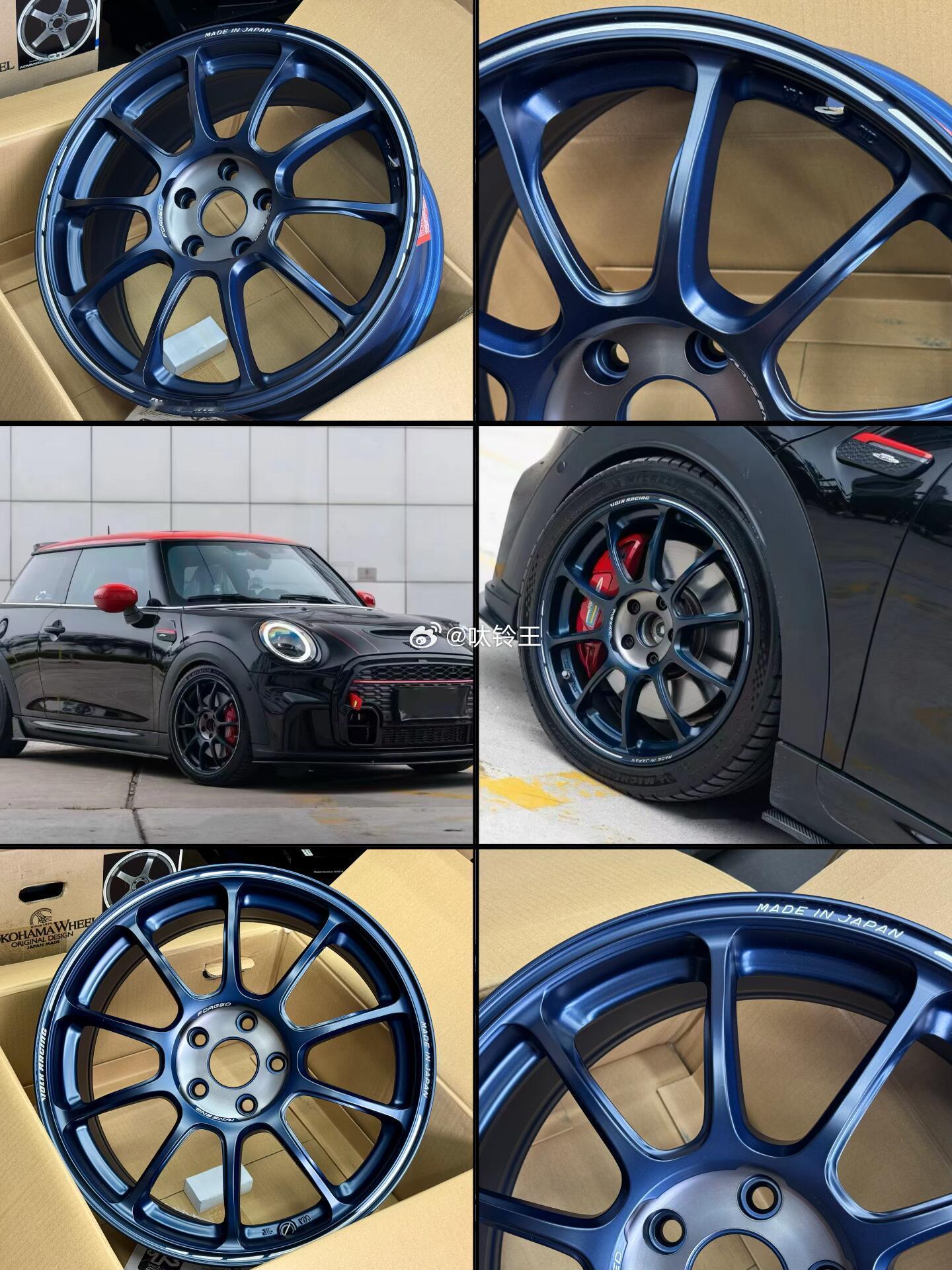 全新  特别蓝色，有点帅气日本 RAYS ZE40 LM 锻造18寸 7.5J 