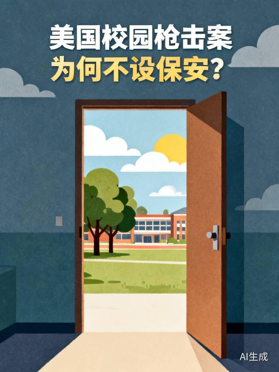 提出一个问题，美国校园枪击案频繁发生，然而学校大门却不设置保安，这究竟是为什么？