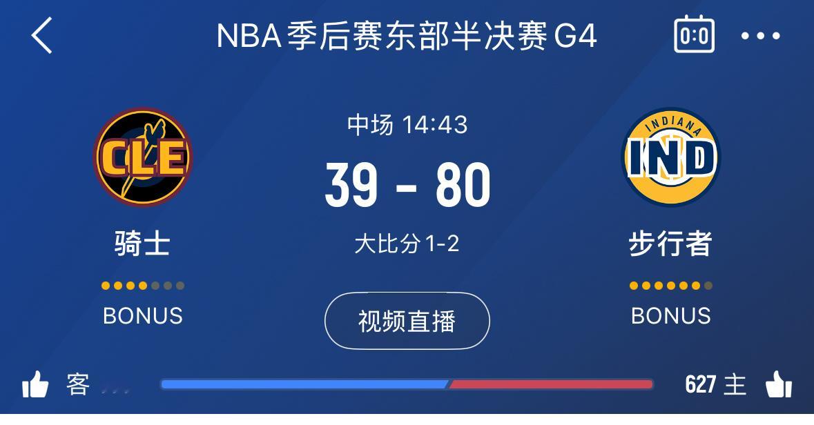 半场结束：步行者领先41分能翻盘吗？ ​​​