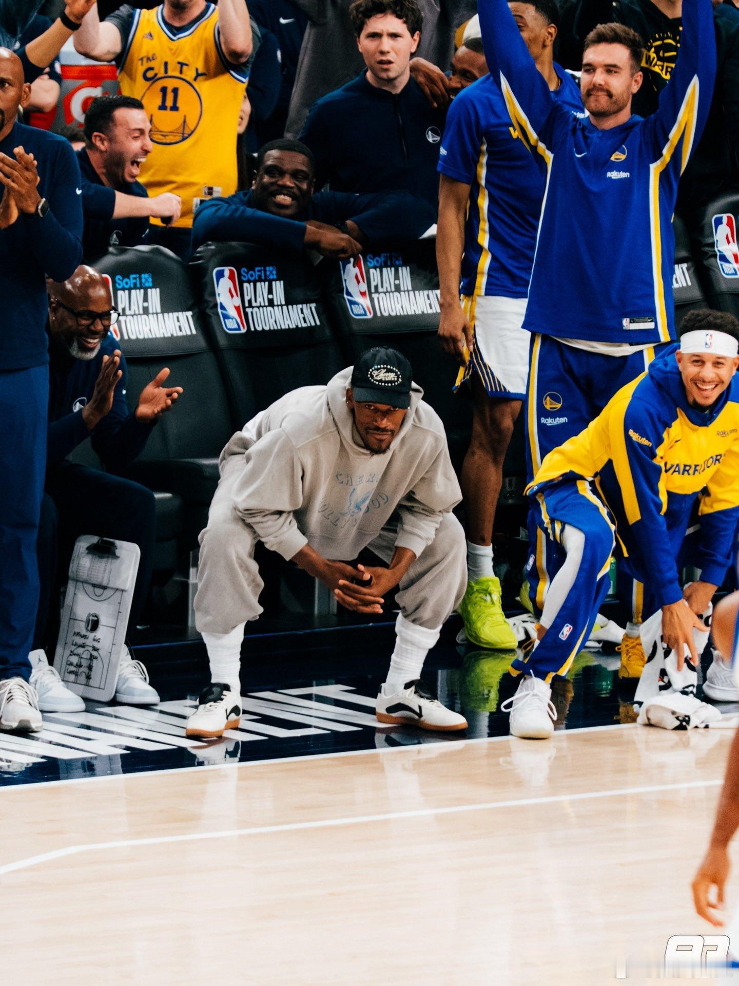 这个家伙看上去就像没有受伤，准备季后赛复出吗巴特勒nba