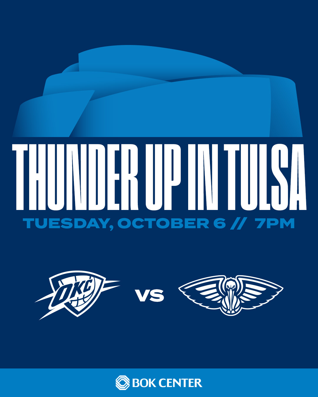 回归塔尔萨！雷霆官宣将在北京时间10月7日上午的季前赛主场面对鹈鹕，比赛地点是俄