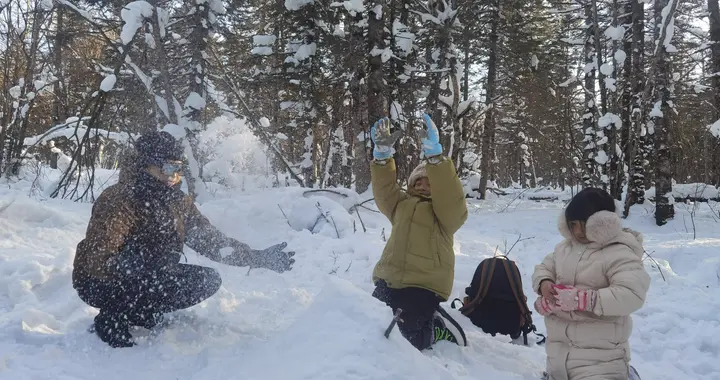 老里克景区：雪中的童话世界