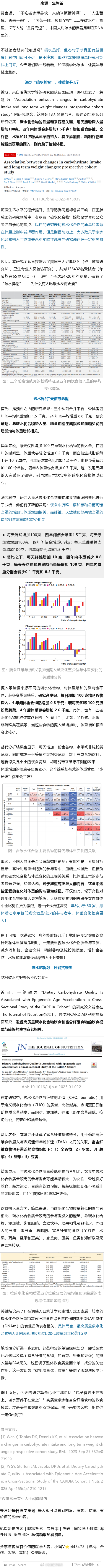 碳水究竟是长胖、变老刺客 or 英雄？最新研究：碳水质量决定体重，吃错碳水，多胖