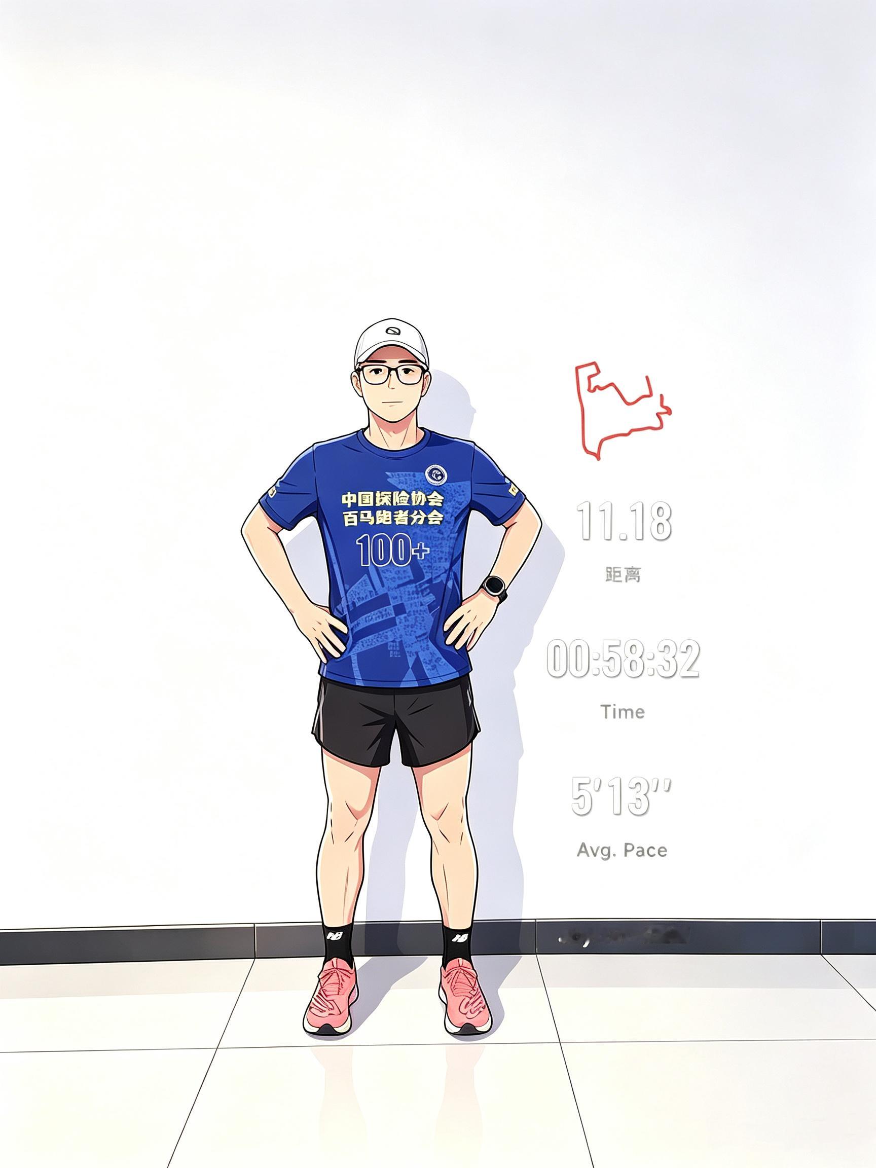 跑步运动打卡跑好每一步再上新征途挑战跑步100天上衣不重样 Day88，处暑后天