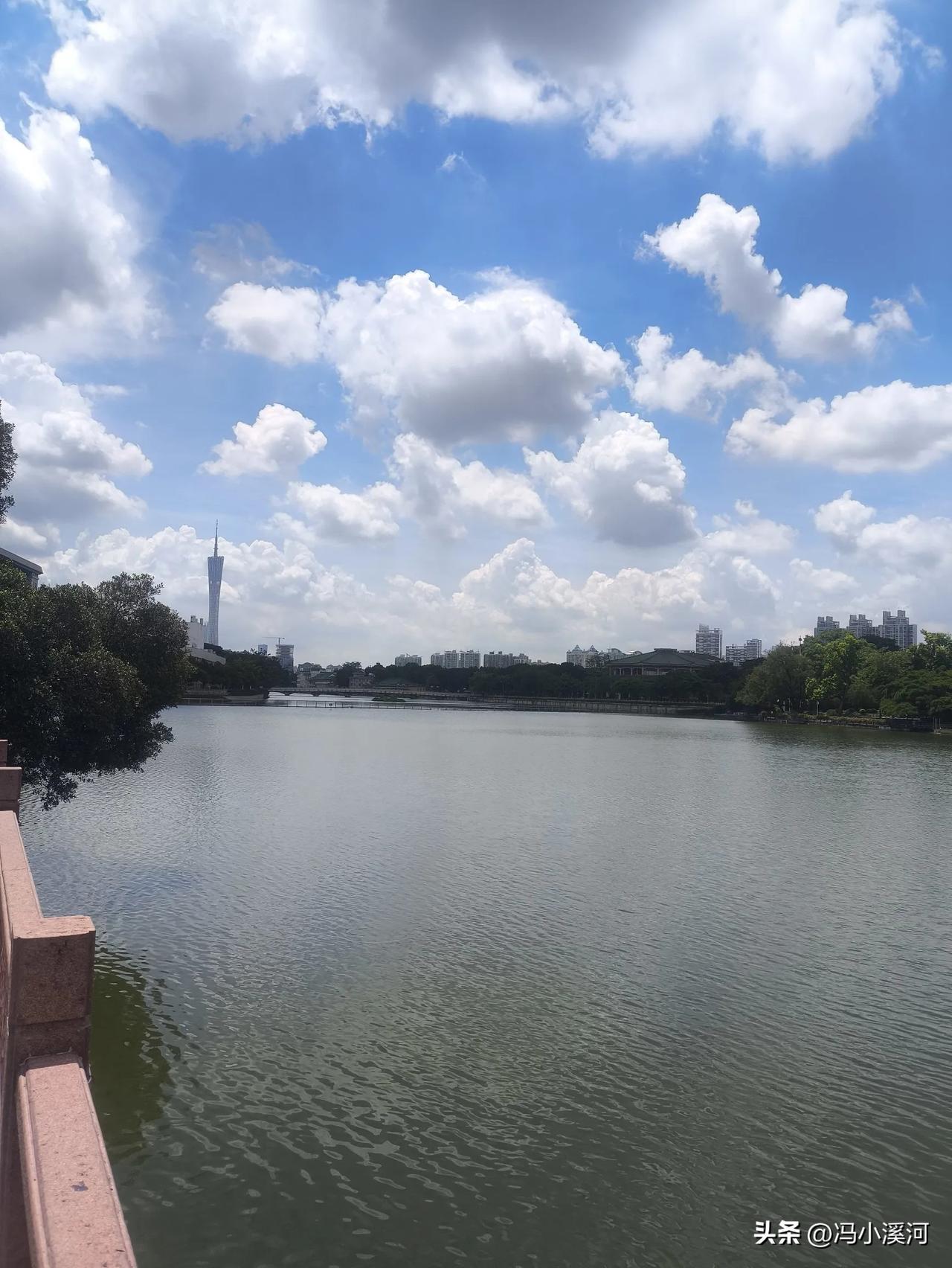 分享一张相册里随手拍的天空这是站在东湖九曲桥拍东边的小蛮腰@