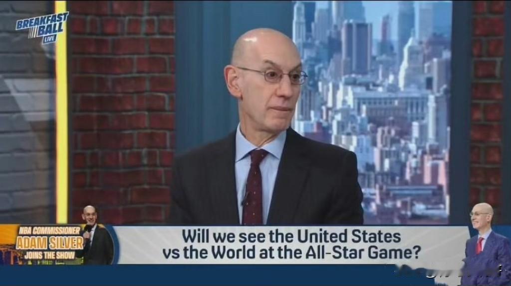 不放弃！！！光头总裁继续改革明年全明星赛！

今日，NBA光头总裁亚当-肖华在参