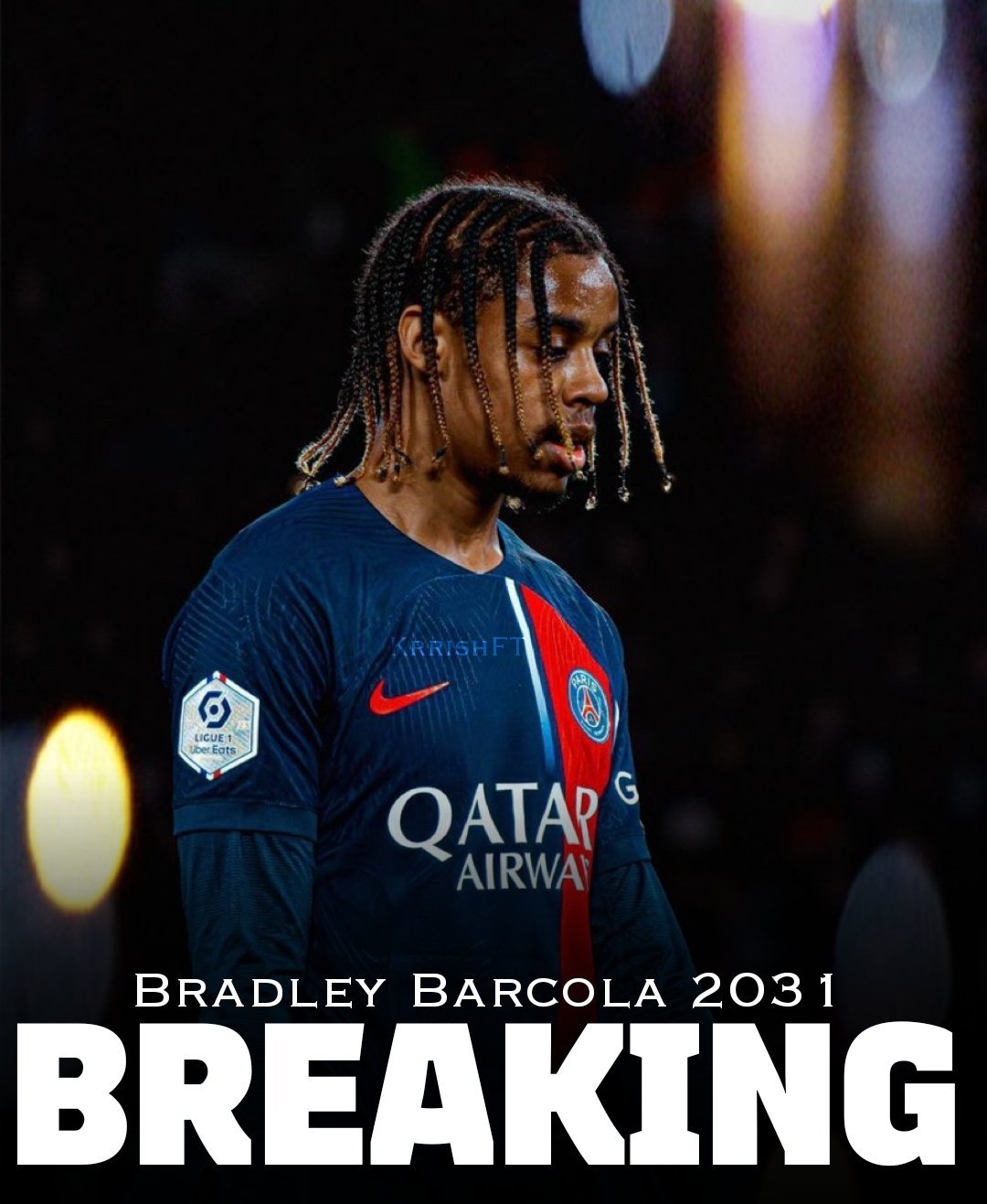 法国球迷俱乐部[超话]  巴黎圣日耳曼将继续与布拉德利·巴科拉进行续约谈判，新一