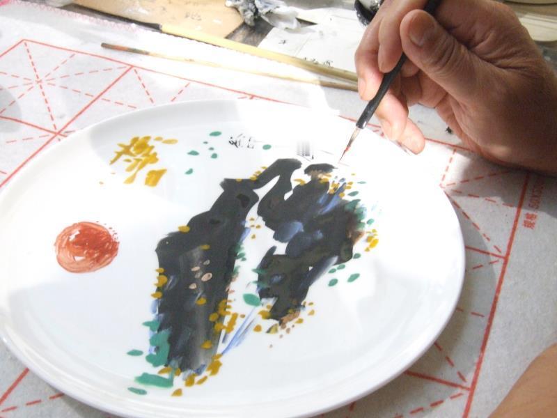 王铎：我画的瓷盘