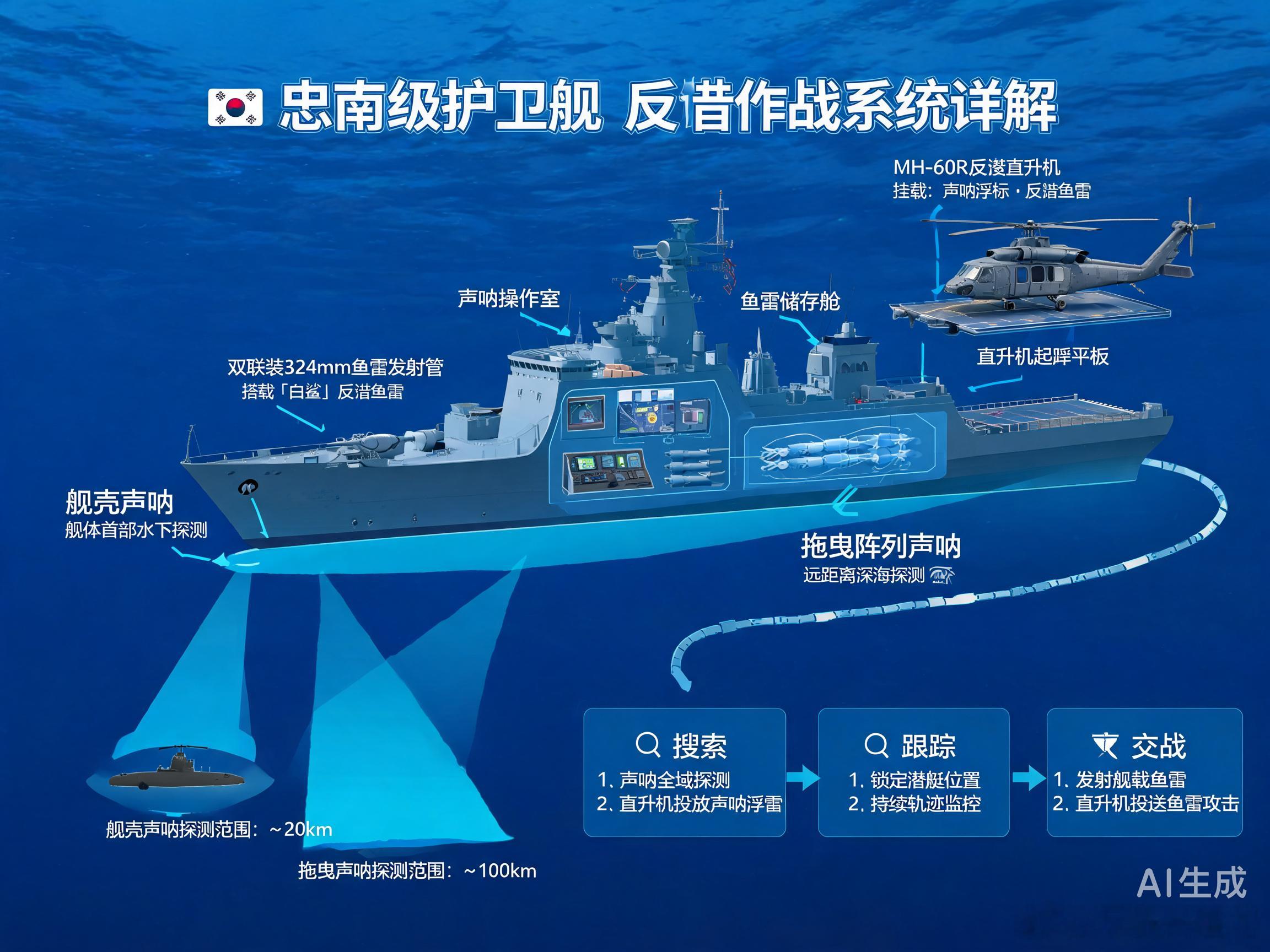 【忠南级FFX-Ⅲ护卫舰科普】韩国新一代主力护卫舰全维度解析作为韩国FFX系列第