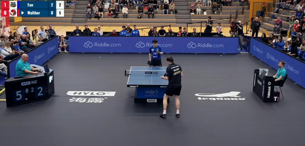 樊振东在德甲联赛发挥出色！
樊振东3-1 沃尔瑟，为球队拿下关键一分，
最终球队