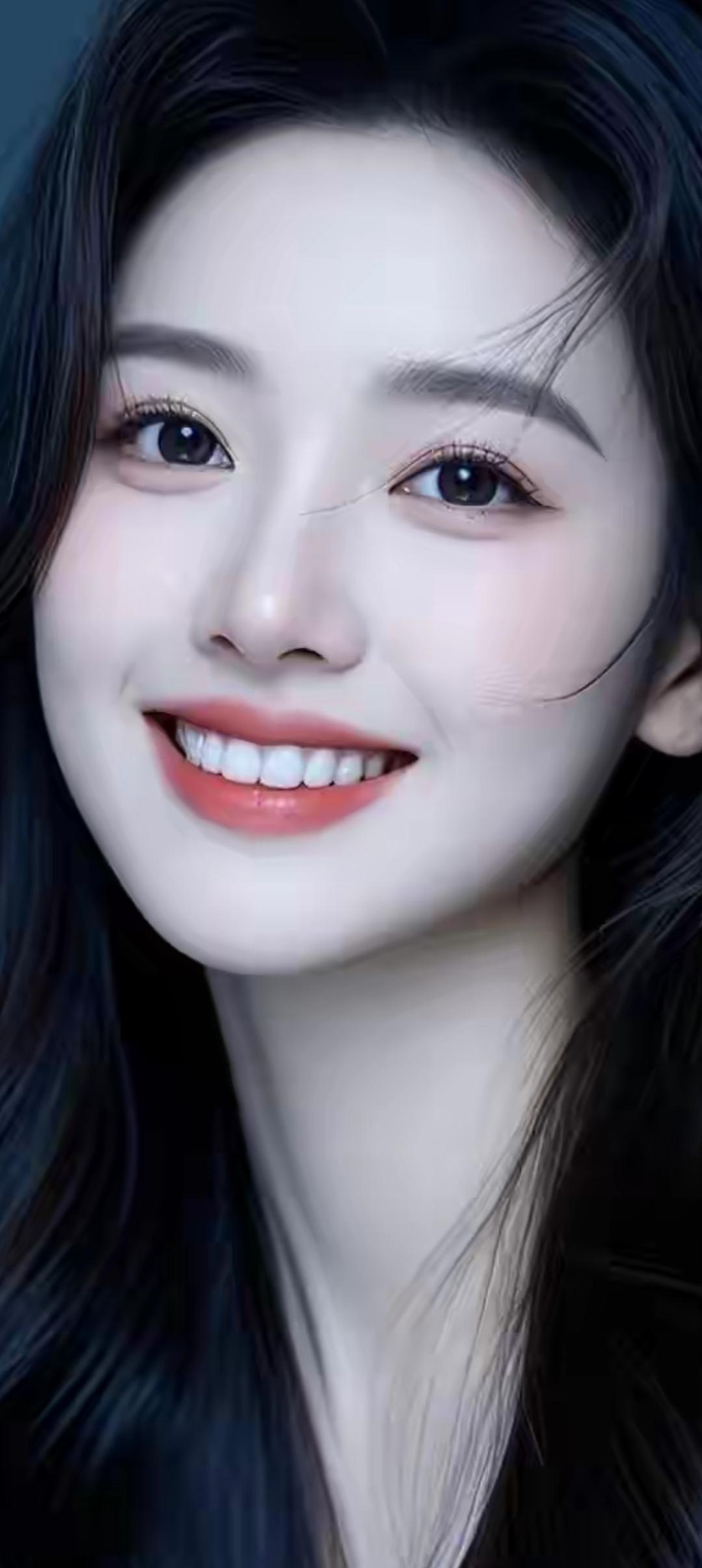 温柔甜美的笑容，散发着迷人的魅力！😊✨