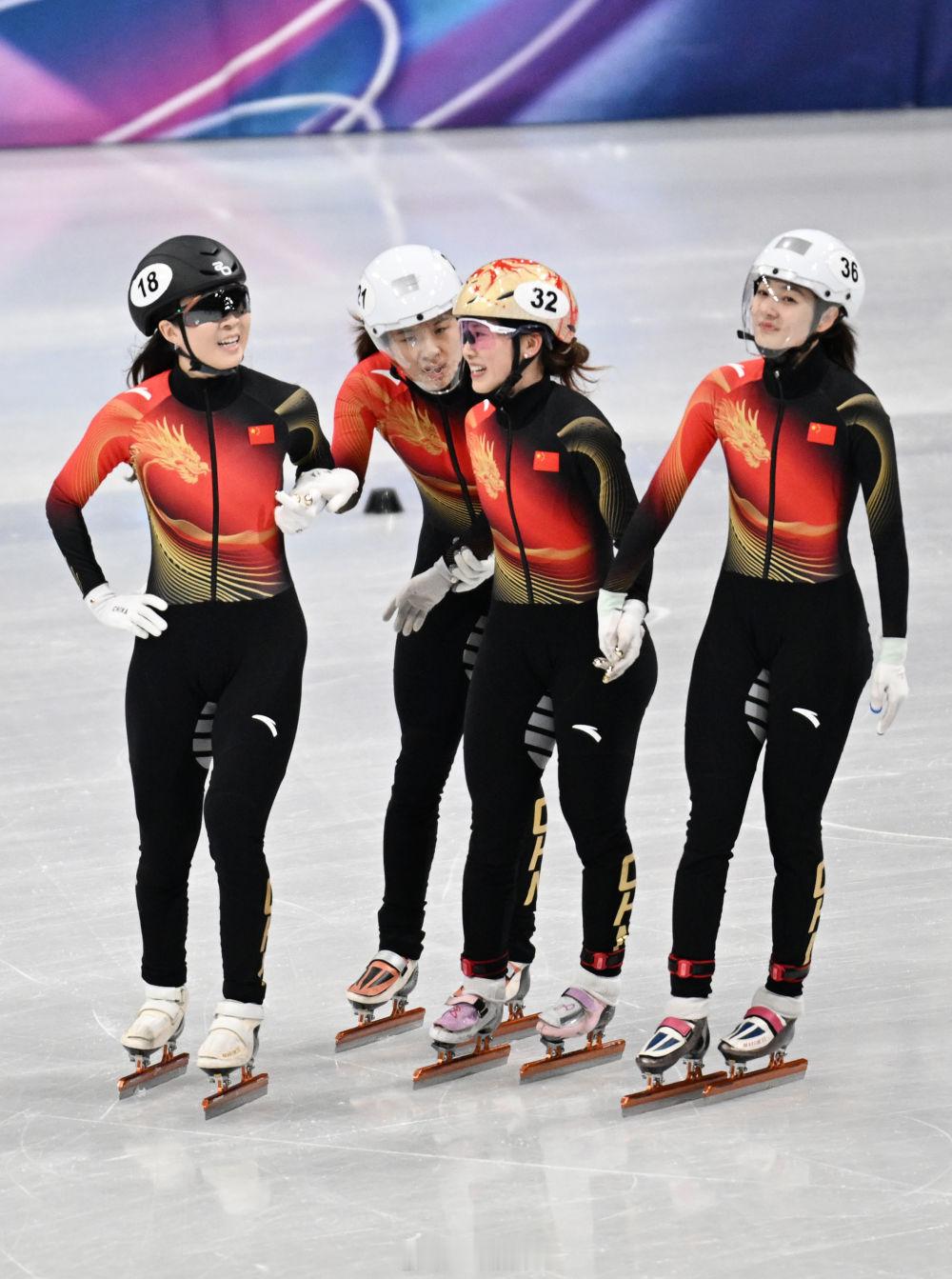 好姐妹👭👭FinalB第一☝🏻☝🏻☝🏻☝🏻短道速滑冬奥短道速滑女子3