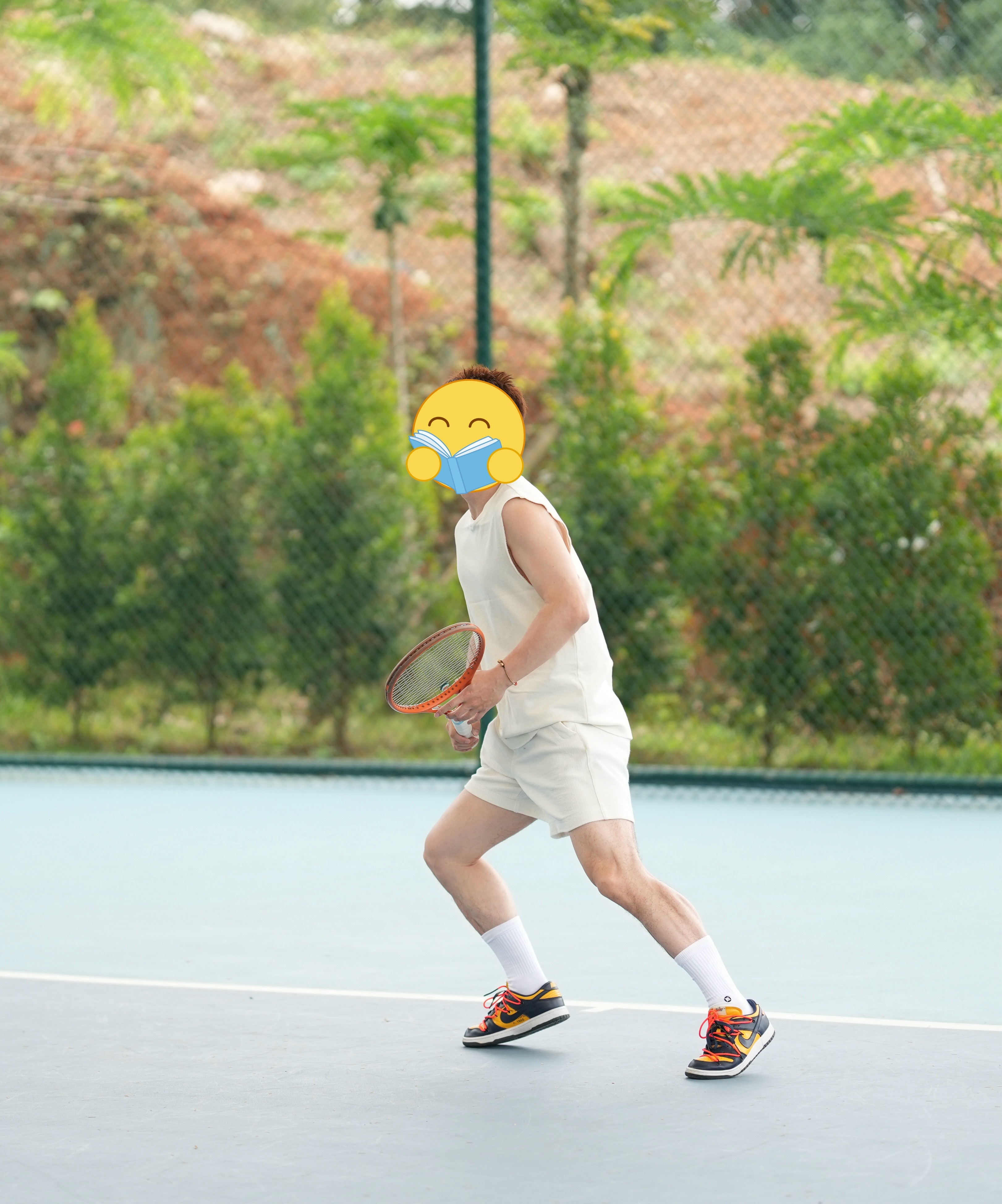 每一拍都竭尽全力，面目狰狞…🎾🎾🎾 