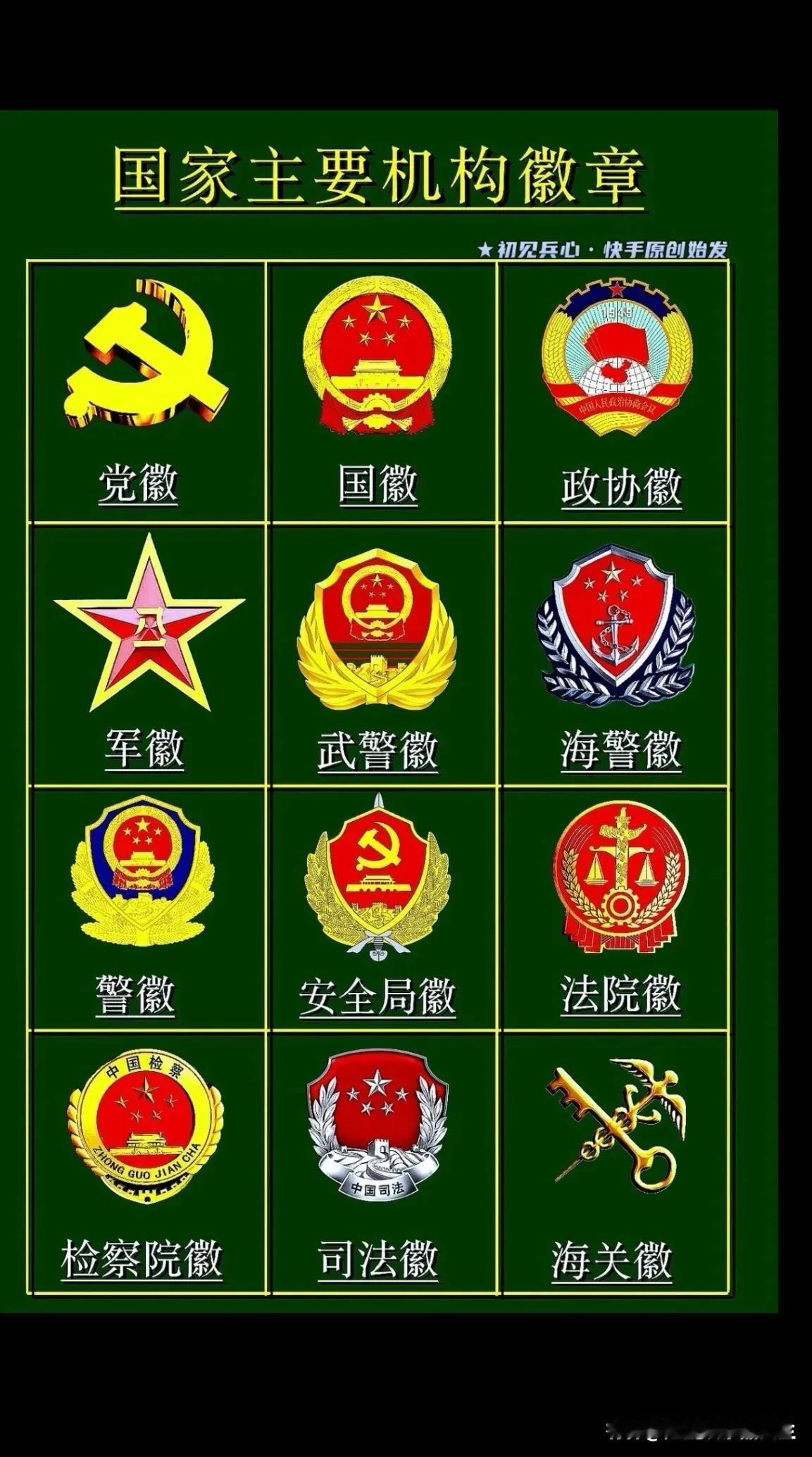 徽章设计很有特点。一图认识我国重要徽章！