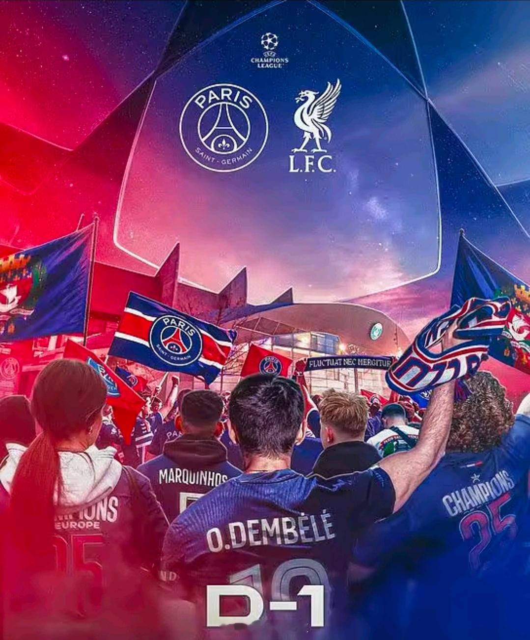 巴黎圣日耳曼vs利物浦欧冠前瞻：大巴黎多人受伤阵容不整，利物浦状态低迷恐难复仇北