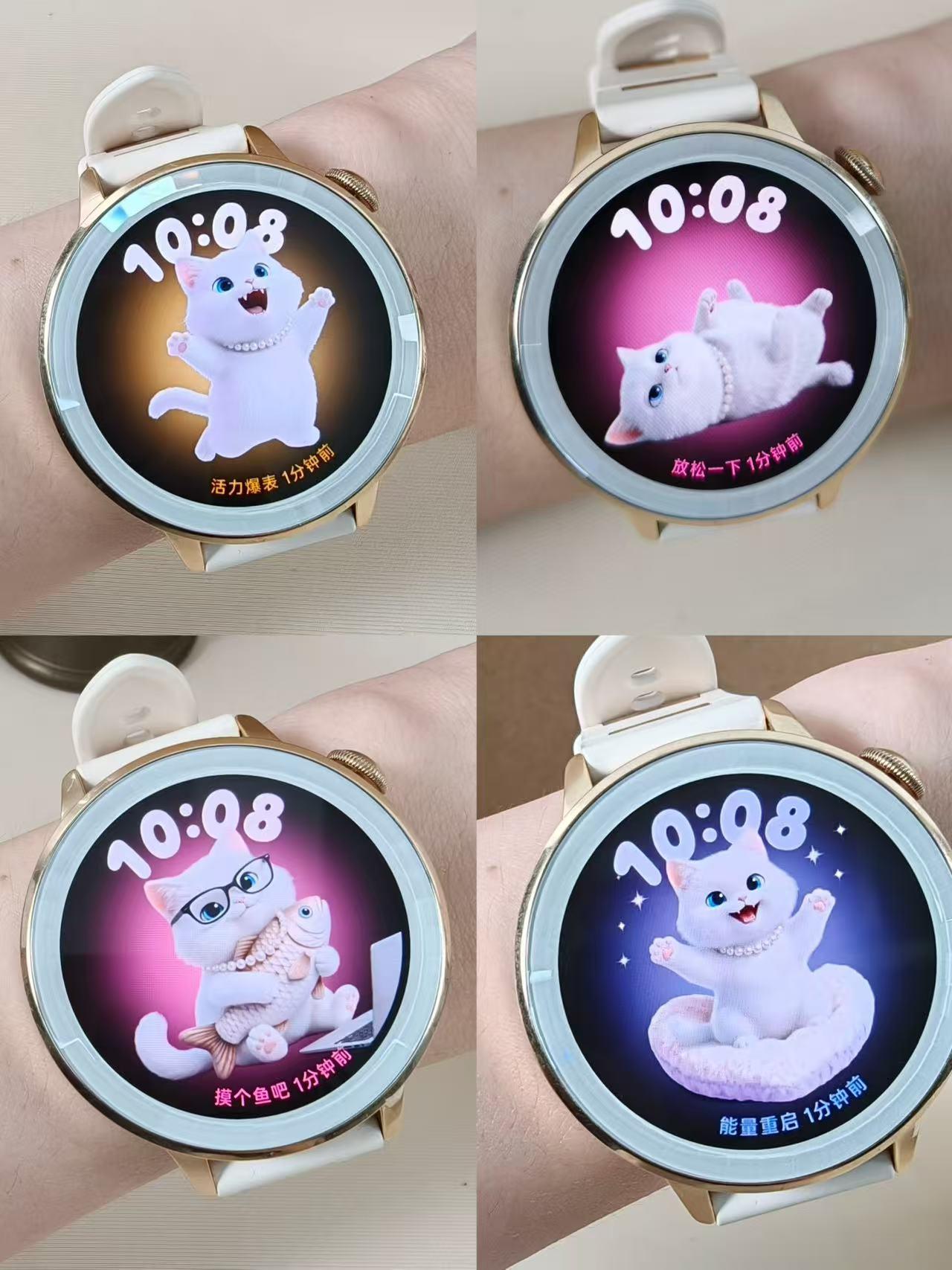 莎莎同款小金表刚戴一天，被猫猫表盘萌化了

昨天拿到OPPO Watch X3 