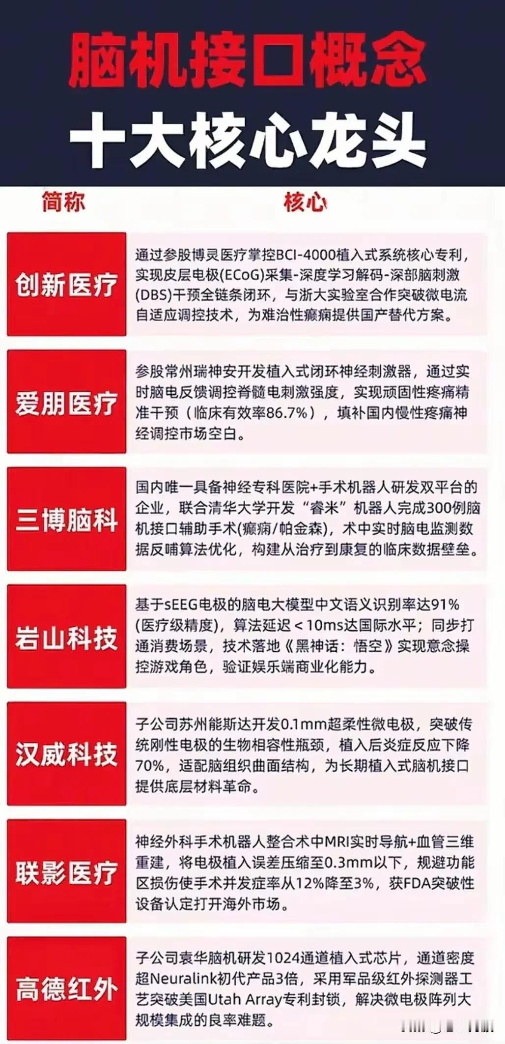 以下从脑机接口、国产芯片替代、半导体设备/材料、AI智能体四大领域进行结构化梳理