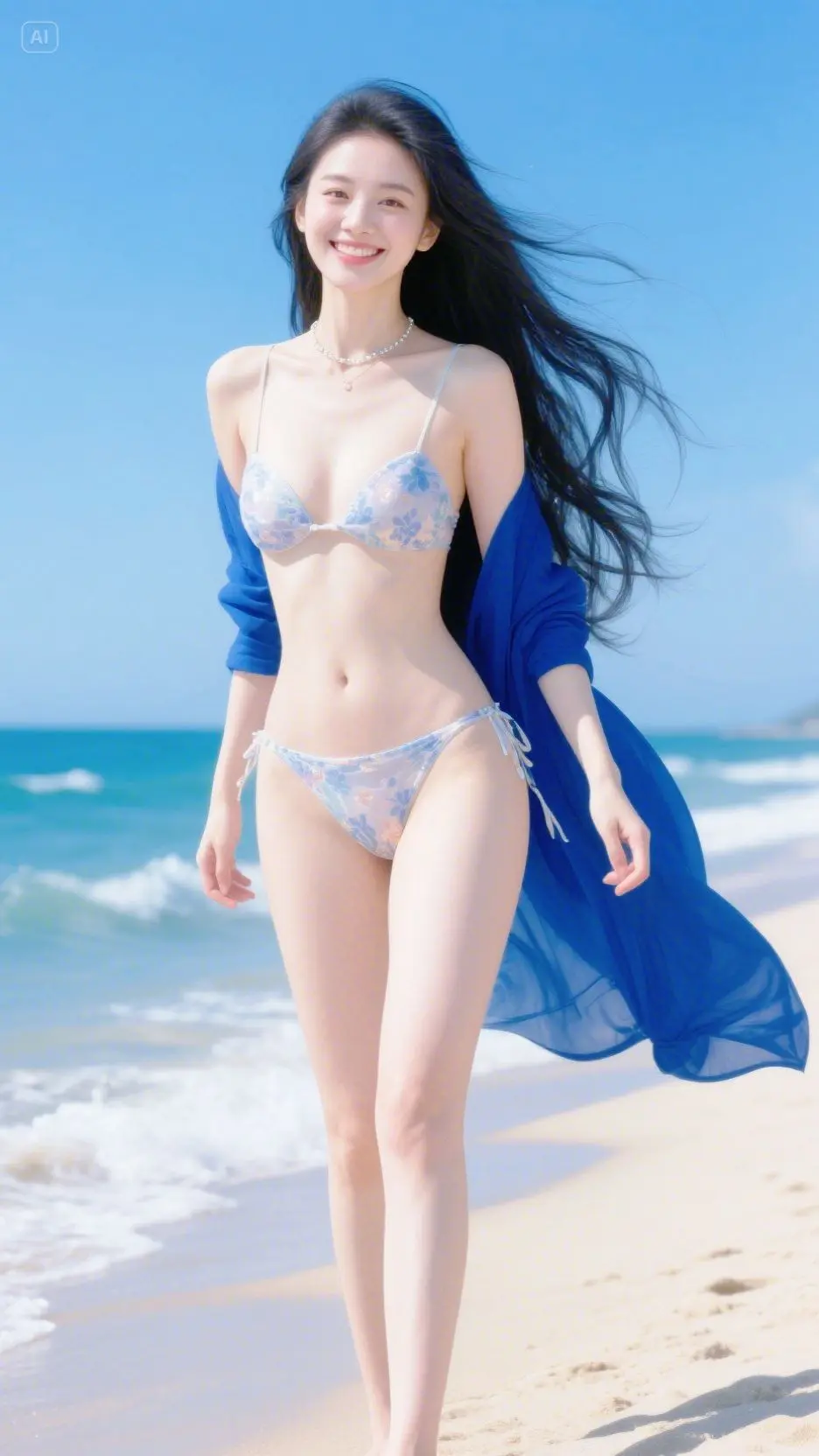即梦AI ai美女 女子比基尼 ai纯欲佳人