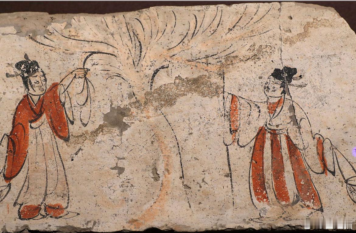 采桑画像砖，高台县博物馆/藏 ​​​