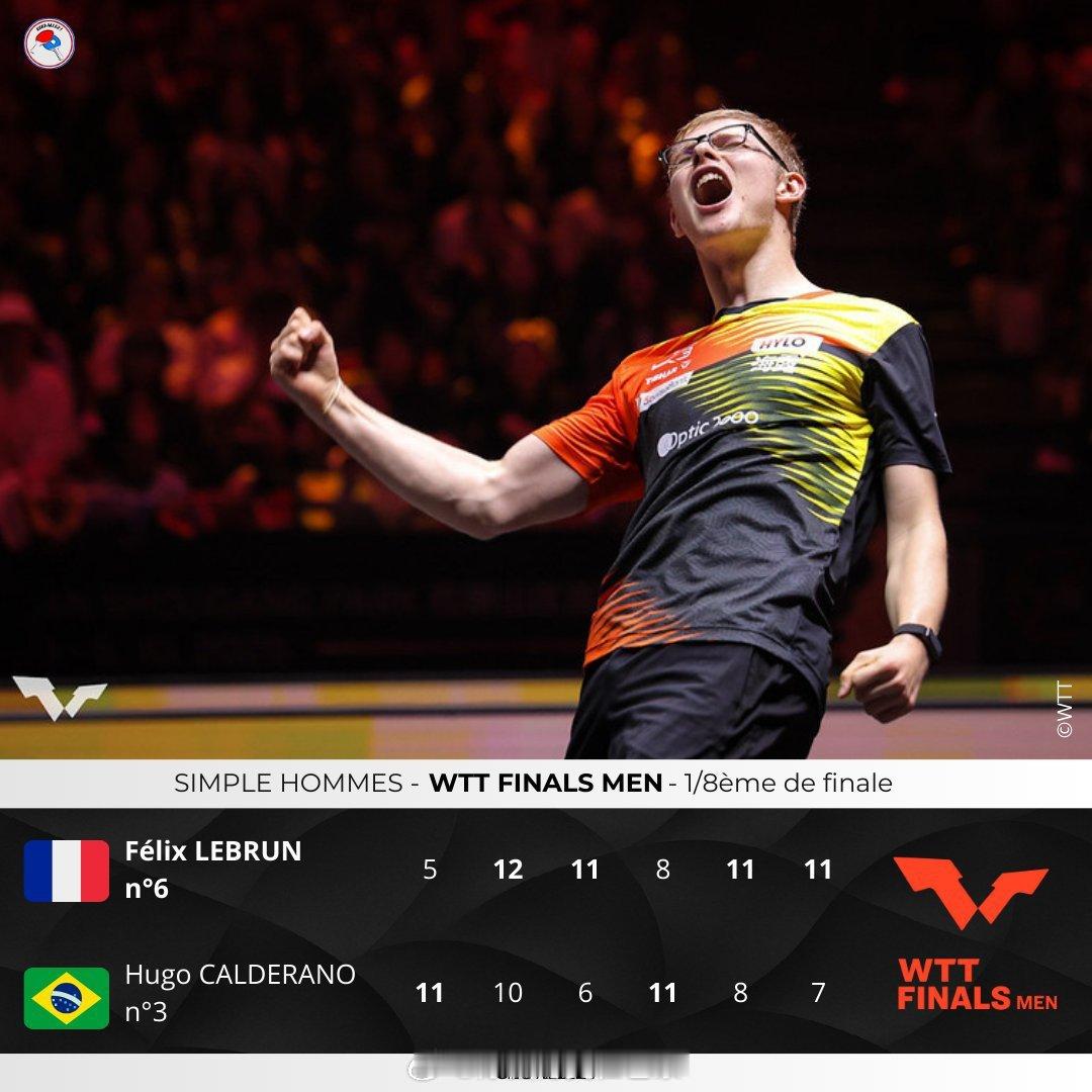 wtt香港总决赛2025 他做到了！！！法国选手 Félix Lebrun（菲利
