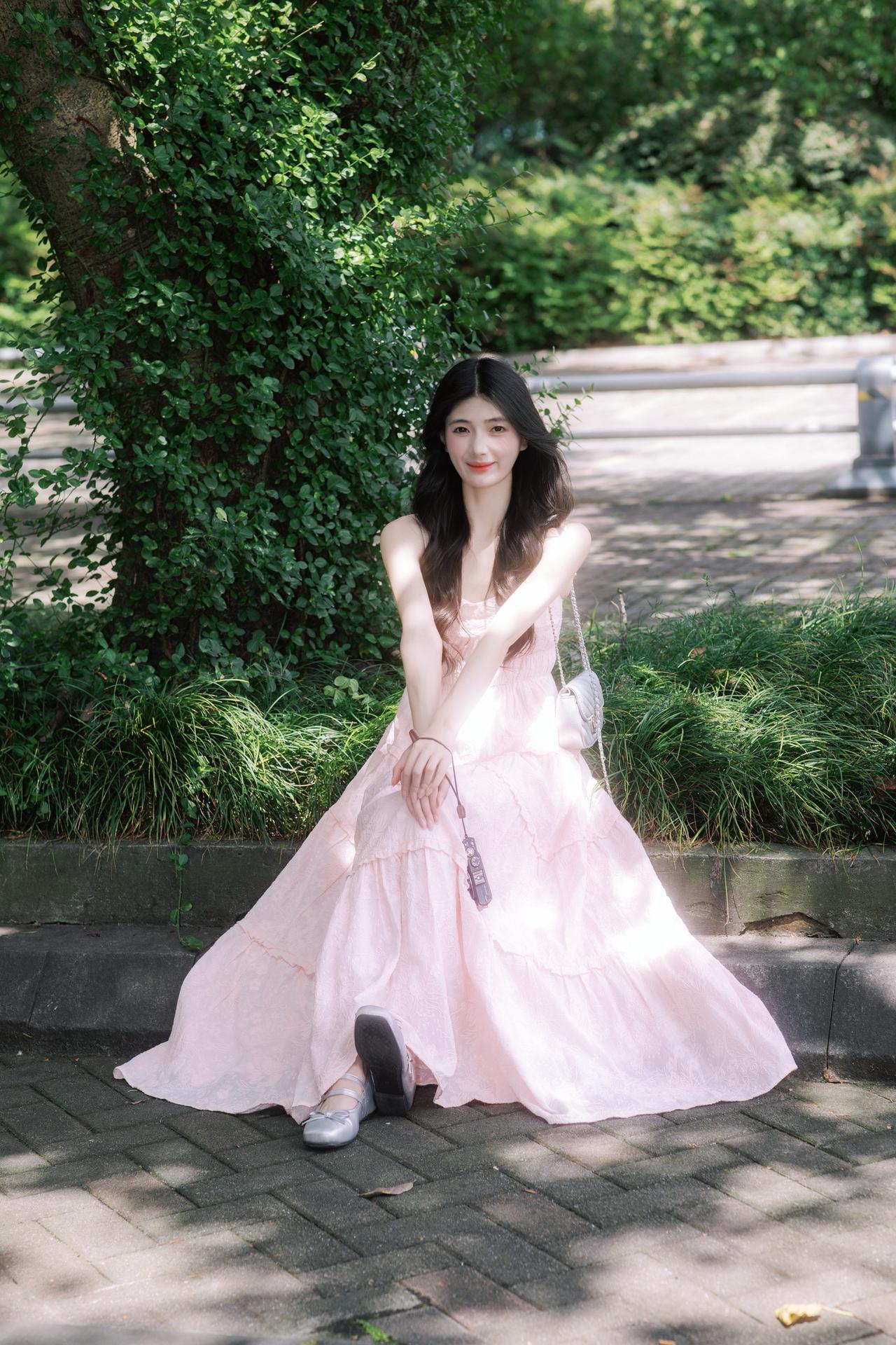 夏天的小裙子真好看呀仙女裙 温柔风穿搭 粉色连衣裙 夏日绝美仙女裙
