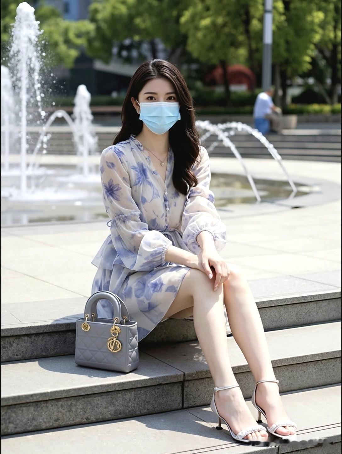 夏日清新穿搭，口罩下的优雅，时尚与舒适的完美结合