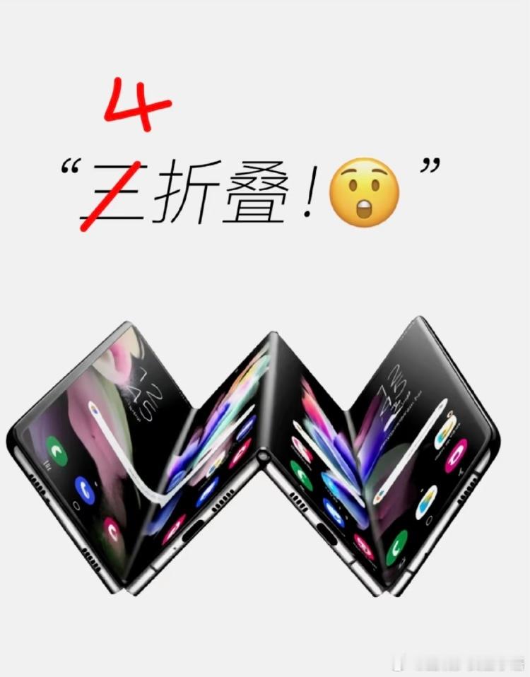 全球首款😯三星4折叠专利曝光！！该设计引入创新的多折结构，能在紧凑形态与平板大