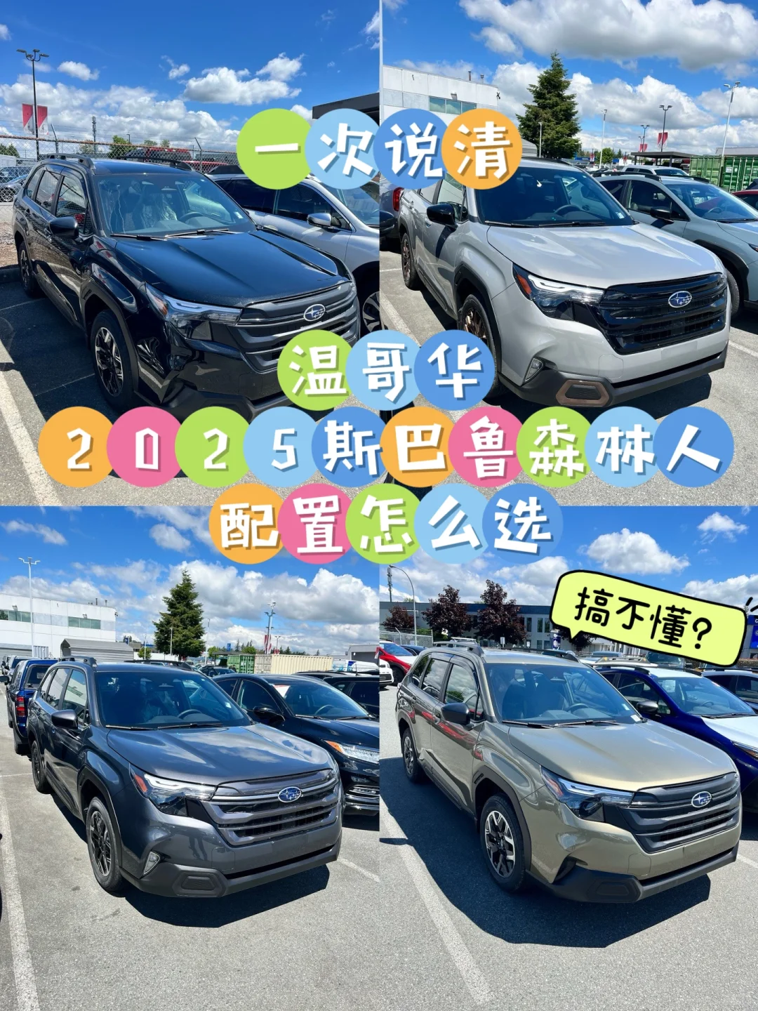 2025 斯巴鲁 森林人配置怎么选？（上）