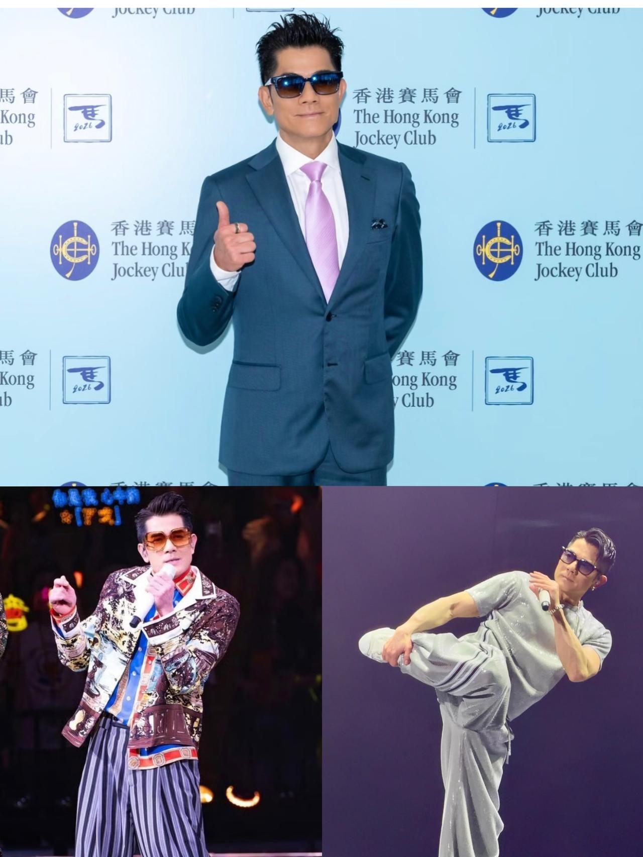 我问老爸，
郭富城眼睛又没事，为什么每次露面都戴墨镜呢？只见老爸白了我一眼说，你