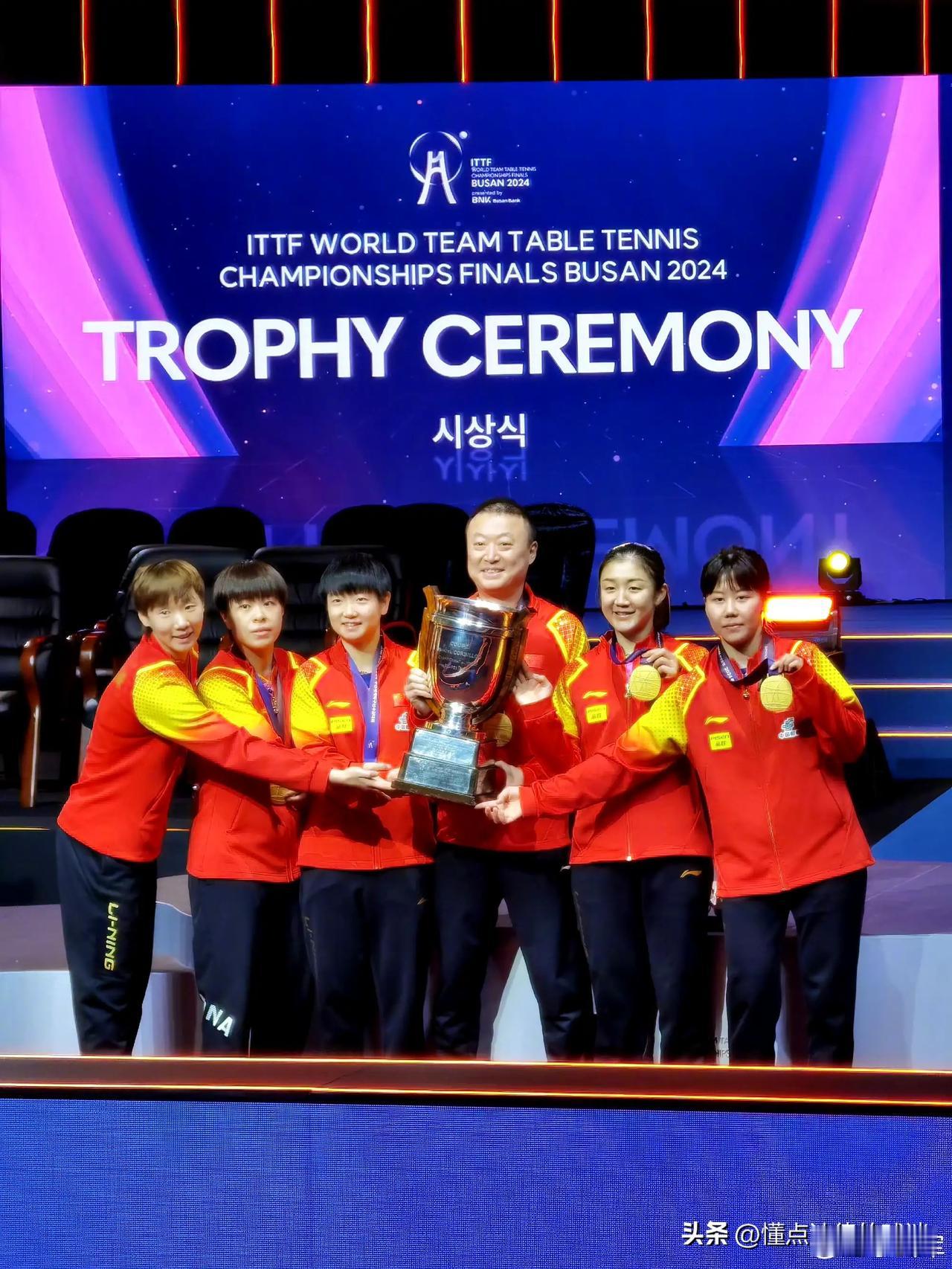国乒五朵金花奥运选拔积分排名
釜山世乒赛后五大主力奥运积分：
第一名：孙颖莎，2