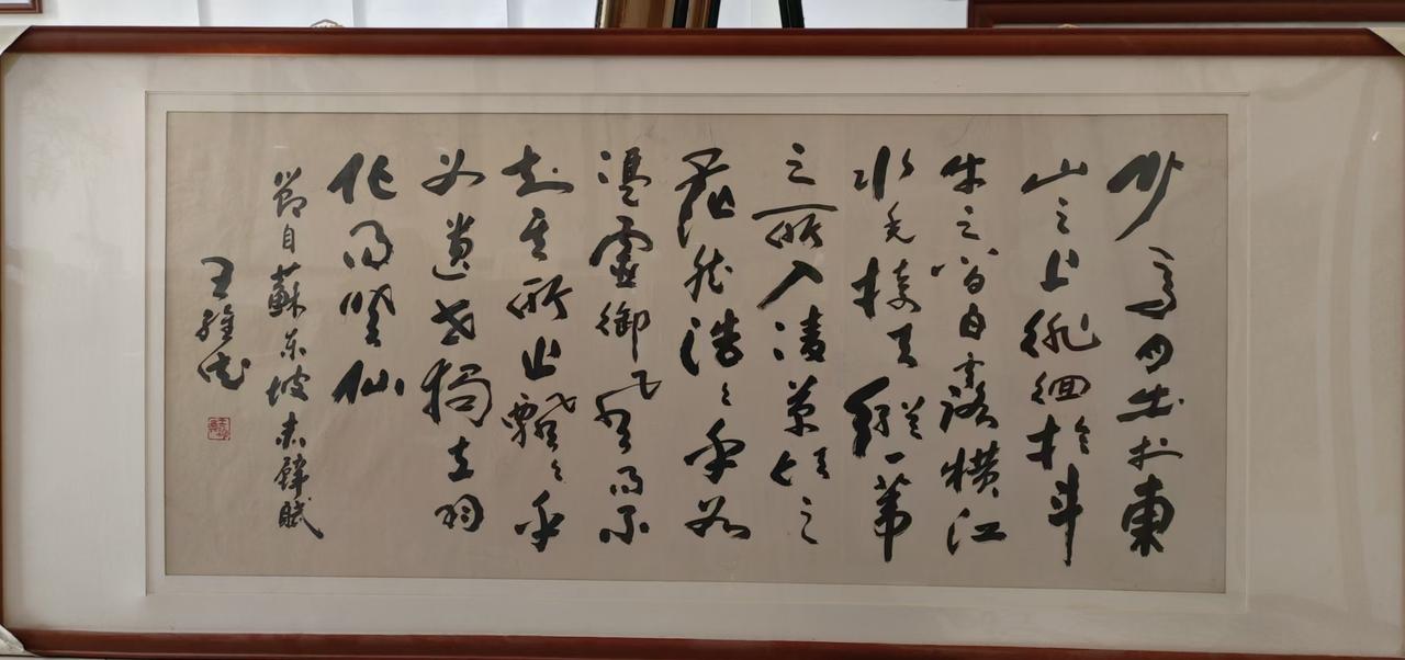 请看著名书法家王维德先生书写的苏东坡赤壁赋（节选）