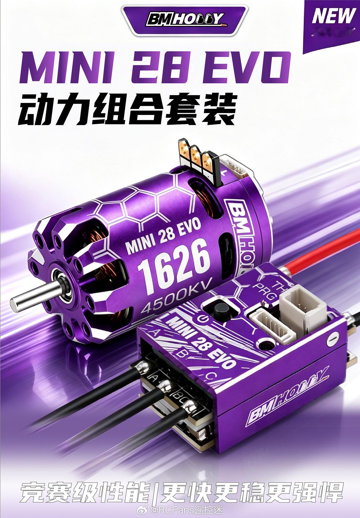 BMHOBBY 推出 1/28 蚊车有感无刷动力 MINI28 EVO 选购请进