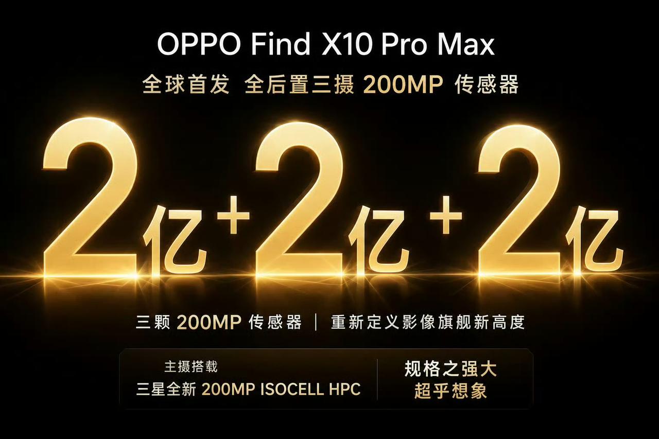 翻得叉拾Pro Max拥有三星HPC 1/1.3"主摄➕️三星HP5 1/1.5