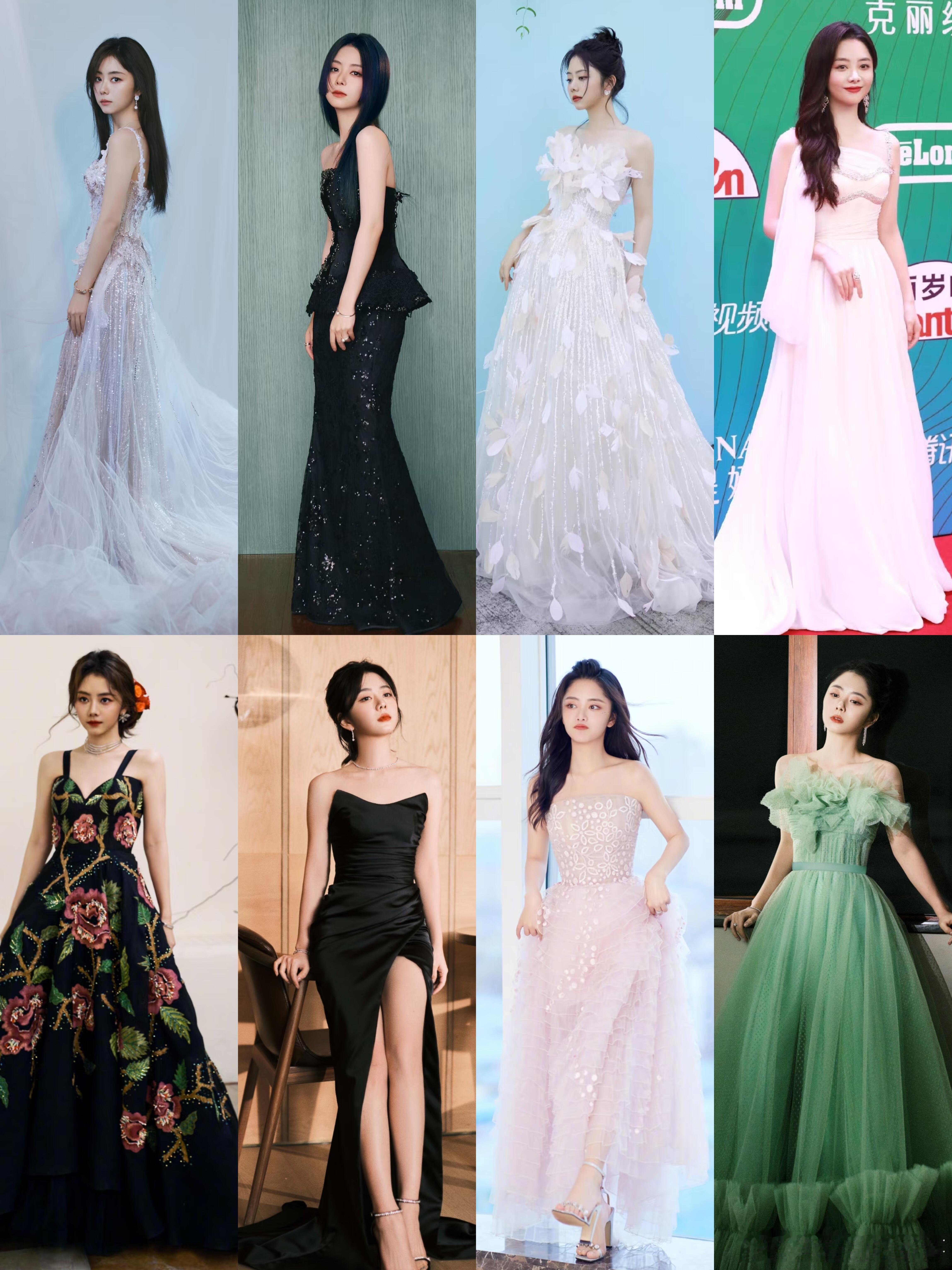 不止于甜～谭松韵少女感与成熟感并存浅蓝纱裙绝对是氛围感天花板！把马尔代夫的海水揉