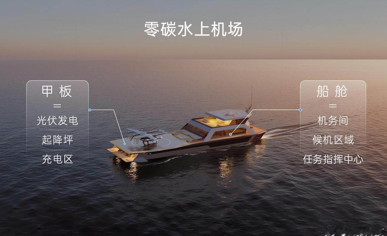好家伙，峰飞发布了全球首个零碳水上机场当低空经济遇上蓝色水域，eVTOL让海空一