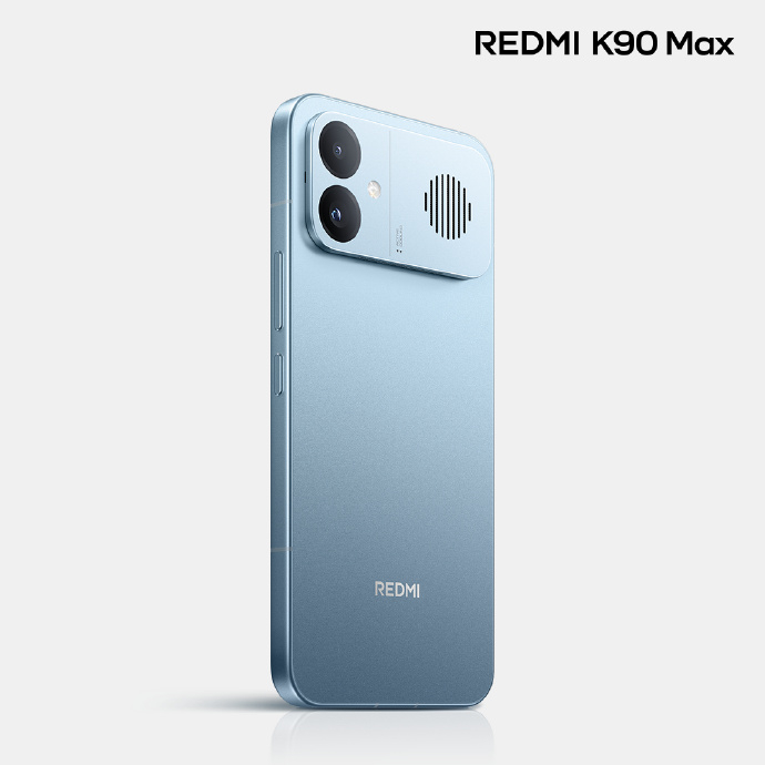 来感受一下REDMI K90 Max的新配色天际蓝吧，低饱和的蓝调，颜值还是不错