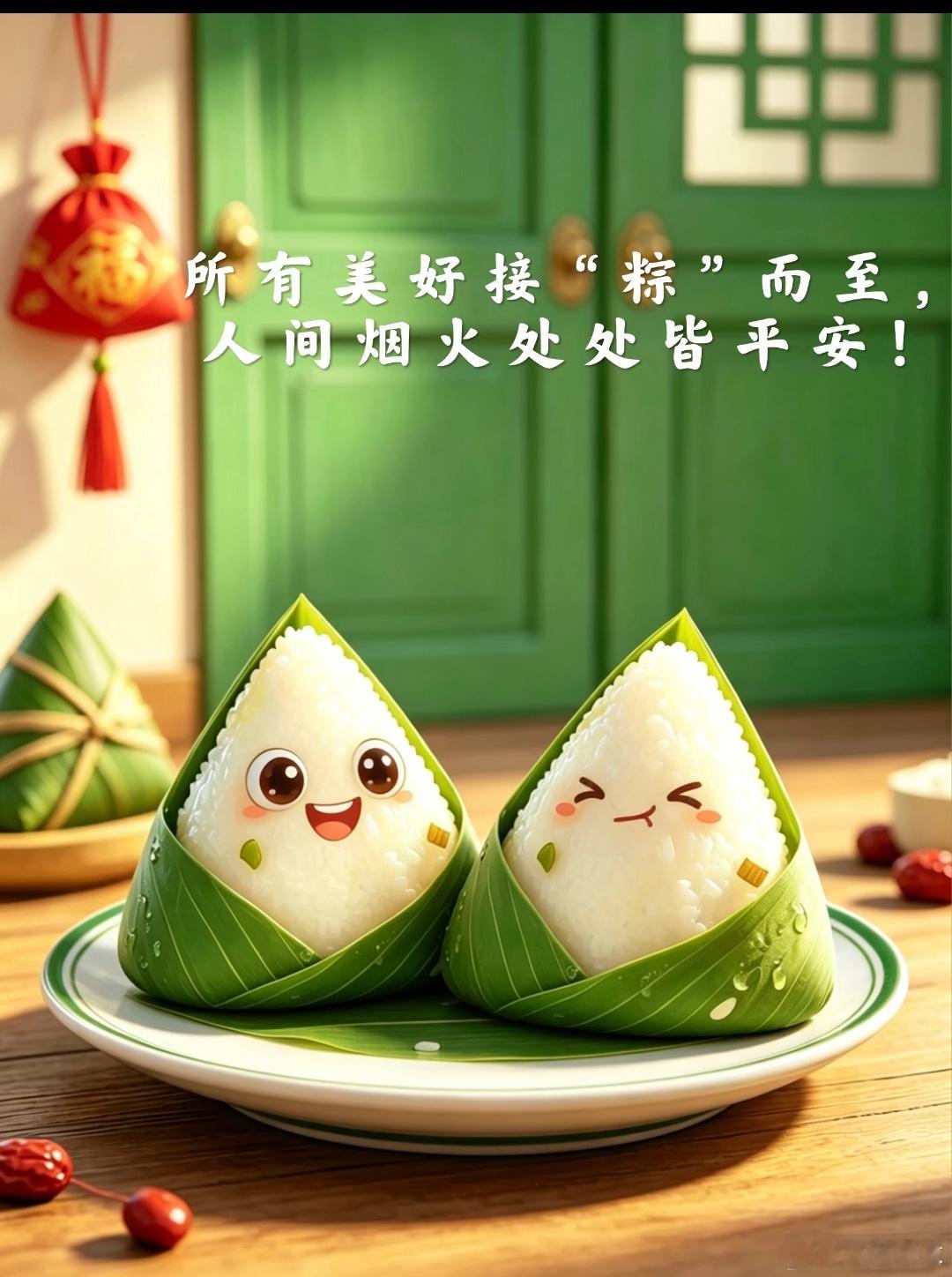 粽香漫巷万事安，人间烟火皆顺遂，值此佳节~岁岁无忧，端午喜乐安康！端午节端午安康