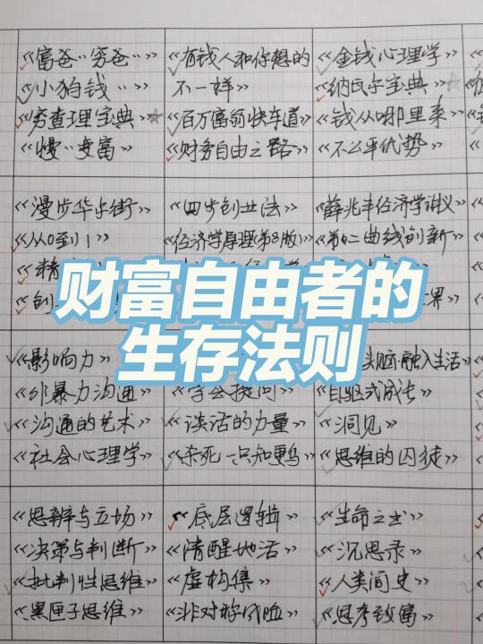财富自由者的生存法则