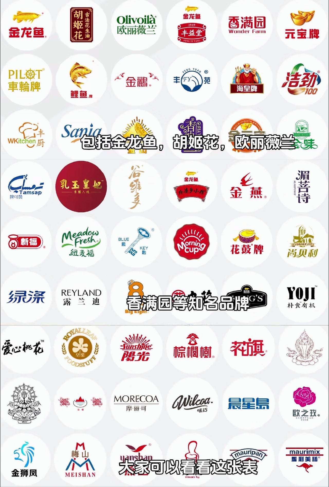 金龙鱼的“全家福”，相亲相爱一家人。（图片来自网络）